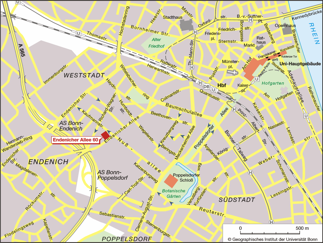 Map of Bonn